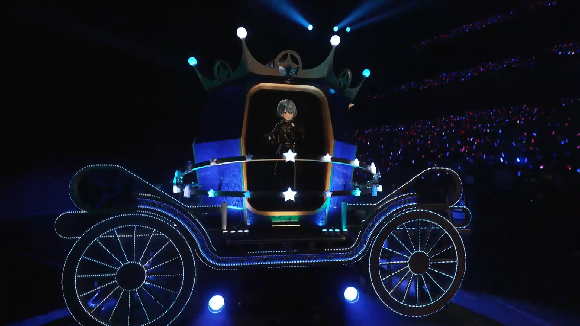 Your oshi&rsquo;s chariot awaits? Hololive unveiled a new stage prop at the start of Hoshimachi Suisei&rsquo;s solo live two weeks before 7th fes.: a moving vehicle with a screen at the center. It&rsquo;s possible this technology will also make an appearance at 7th fes. Ridin&rsquo; on Dreams.